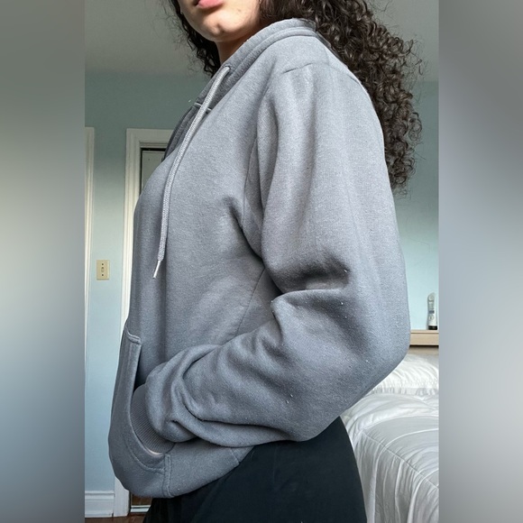 Blue/Gray Zip-Up Hoodie - Picture 2 of 2